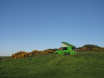 SX14293 Ralphie the green vw campervan at Trefalen Farm Campsite.jpg